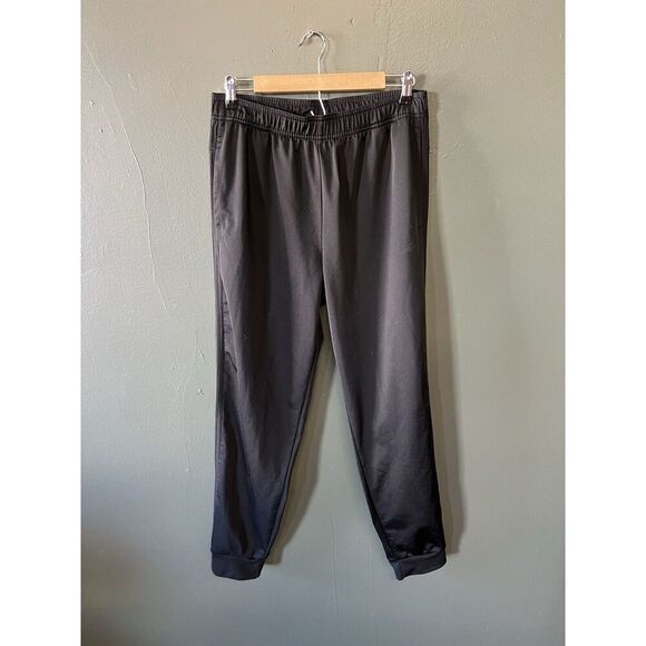 Adidas Men Black Athletic Sweatpants Pull On Size Medium - Picture 1 of 3